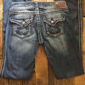 Silver McKenzie Jeans. Slim Bootcut. W29/L34 CUTE!